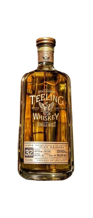 teeling whiskey 32 yo single rum cask maturation single malt irish whiskey club oenologique