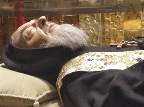 Relics Of Saint Padre Pio On View In Rome February 5 2016