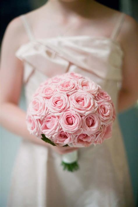 Bouquets Photos Small Light Pink Rose Bouquet Inside Weddings