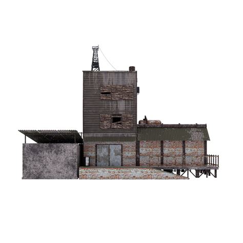 Old Apocalypse Abandoned House With Garage 18759094 Png