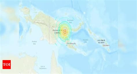 70 Magnitude Quake Hits Western Papua New Guinea Usgs Times Of India