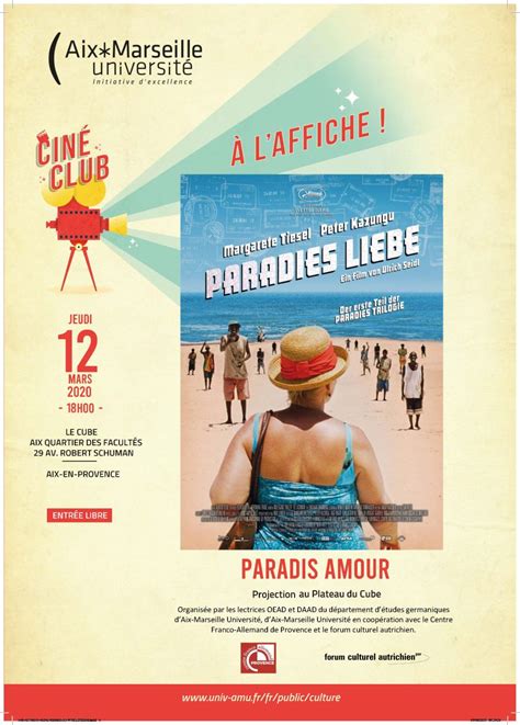 Ciné Club Paradis Amour De Ulrich Seidl Aix Marseille Université