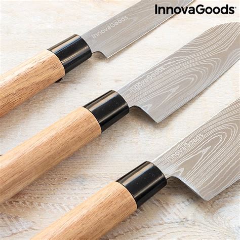 Innovagoods Japanske Knive K Kkenknive Med Tr Skaft Se Tilbud Og K B P Gucca Dk