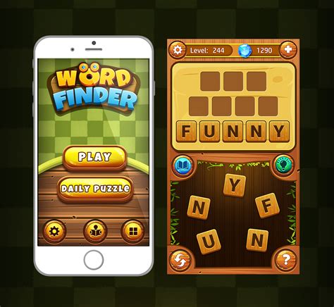 Word Finder Mobile Game On Behance