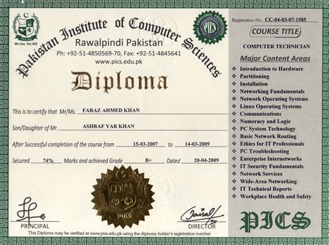 What is a certificate in computer science? Pakistan Institute of Computer Sciences, Free Online ...