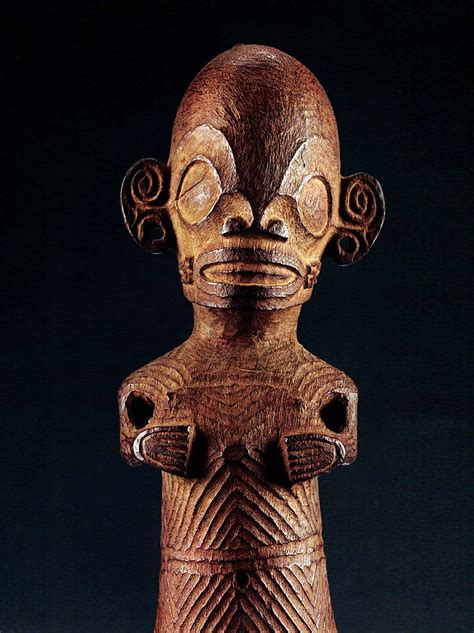 Hand Carved Tiki Sculpture From The Marquesas Tiki Wood Carving