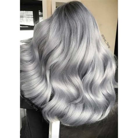 Silver Gray Metallic Gray Hair Color Bremod 10 Best Gray Hair Dyes
