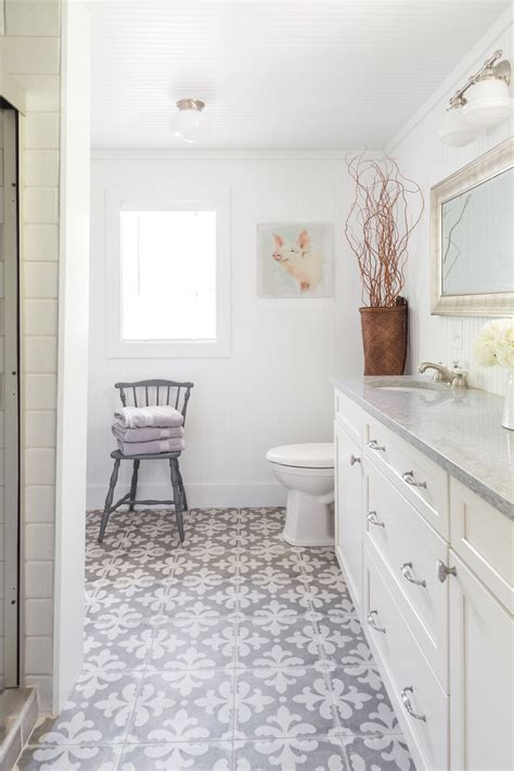 Bathroom floor tile is available in a surprising number of materials. patterned floor tile - Karr Bick Kitchen & Bath