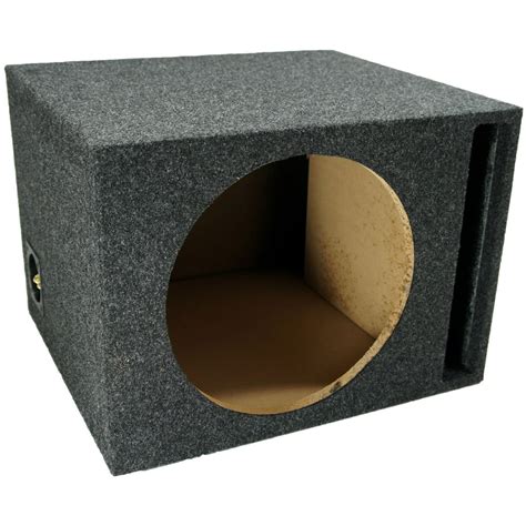 Single 12 Inch Ported Subwoofer Box Car Audio Stereo Bass Speaker Sub Enclosure