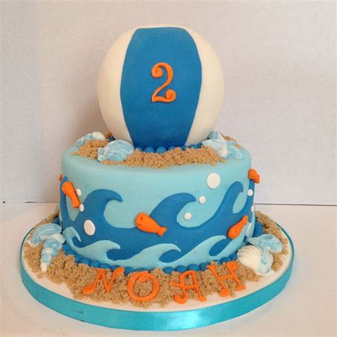 Beachball Birthday Cake Dianas Dreamcakes Birthday Cake Cake Birthday