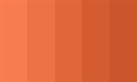 Bright Orange Shades Color Palette Html Colors