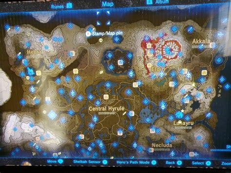 All 120 Botw Shrines Map