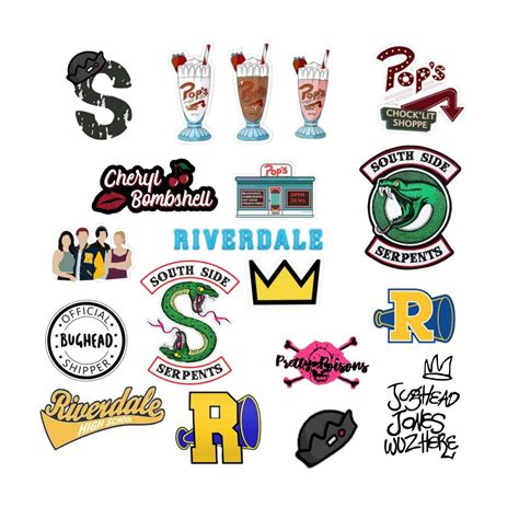 Riverdale Logos 2 Teil 2 Adesivos Imprimíveis Gratuitos Adesivos