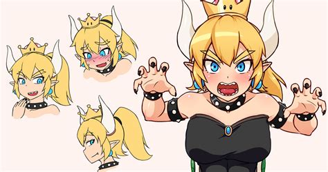 Bowsette Fanart Chibi Bowsette Fanart Games Art Are The Most Prominent Tags For This Work Posted