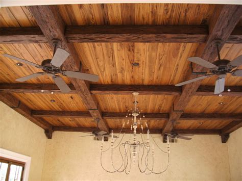 In other words, the function is to support the ceiling form is the aesthetic quality. Faux Wood Beam Ceiling Designs - Rustic - Family Room ...