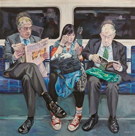 Artist Ewing Paddocks Paintings Of People On The London Underground