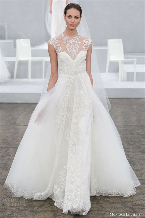 Monique Lhuillier Spring 2015 Wedding Dresses Wedding Inspirasi