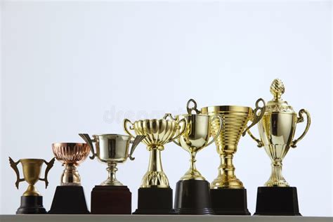 Two Trophies Stock Image Image Of Victory Achievement 53809635