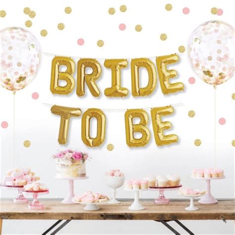 Limited time sale easy return. New 1set 16inch Gold Bride To Be Foil Letters Balloons ...