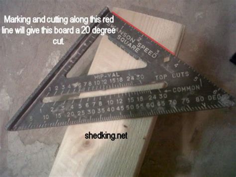 How To Use A Speed Square For Building Your Shed Trusses And Walls