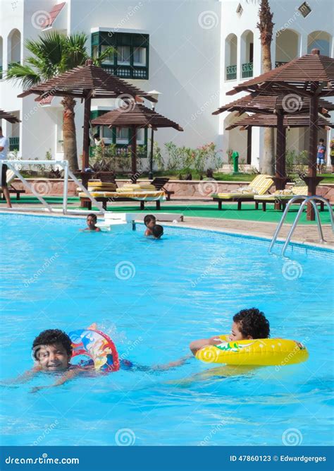 People In Swimming Pool Editorial Stock Photo Image Of Sunbed 47860123