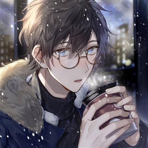 Anime Boy Drinking Coffee Or Hot Chocolate By F1zombiekillers On Deviantart