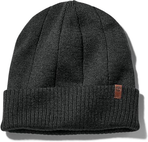 Timberland Men`s Ribbed Watch Cap Beanie Greyt100487c 010 One Size