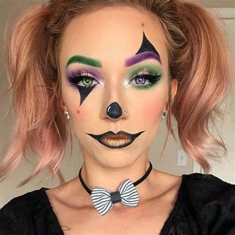 Cute And Simple Clown Makeup Idea Maquillaje De Payaso Ideas De