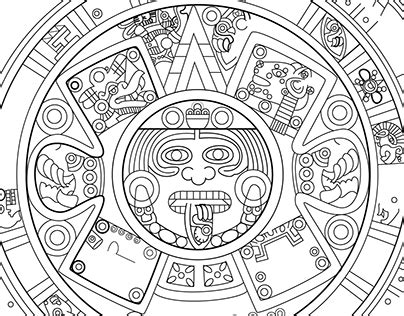 Plisado Filtrar Campana Calendario Azteca Dibujo D A Del Maestro
