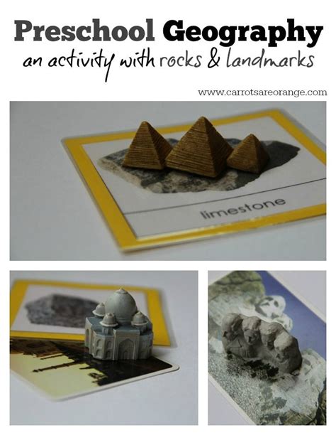 Preschool Geography Activity With Rocks Free Printable Included In The