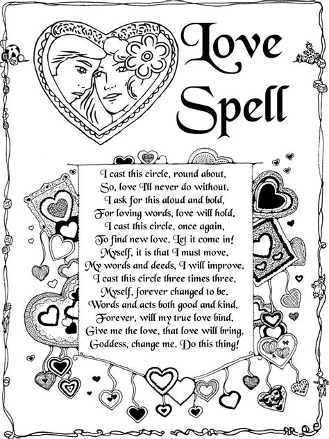 Love Spell Spells Chants And Prayers Witch Spell Book Of Shadows