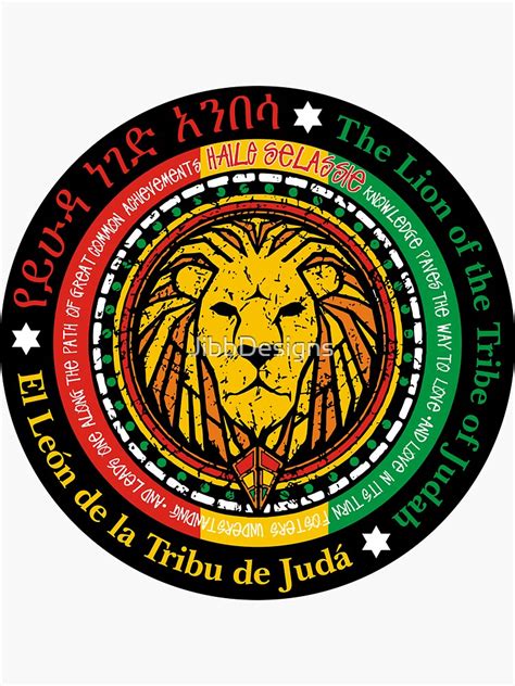 The Lion Of The Tribe Of Judah Sticker For Sale By Jibbdesigns