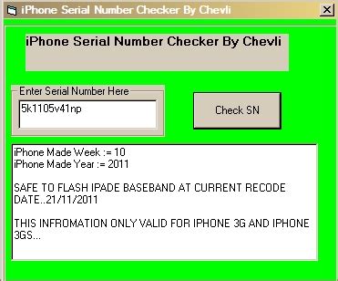Are those original apple products? i-Droid Services: iPhone Serial # Checker (3G & 3G'S)