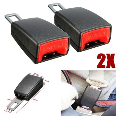buy universal 2pcs auto car seat belt buckle clip extender car socket safety