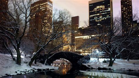 48 Nyc Winter Scenes Wallpaper Wallpapersafari