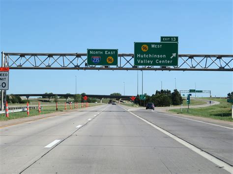 Kansas Interstate 235 Northbound Cross Country Roads