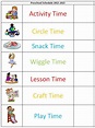 Example of a preschool daily schedule - rekaair
