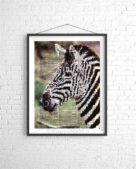 Mosaic Pixel Zebra Art Animal Portrait Abstract Art Animal Etsy