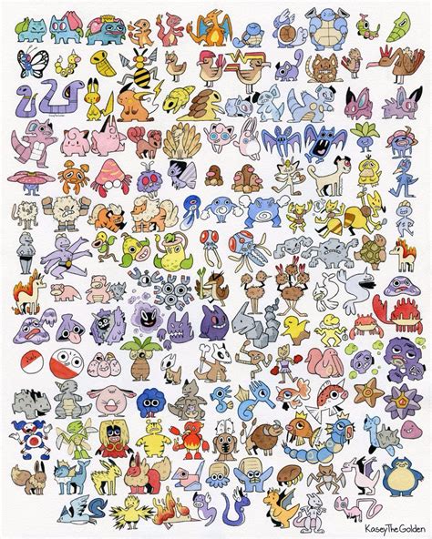 I Drew All 151 Pokemon From Memoryjnk0ua5atr Pokemon Fan Art Gen 1 Pokemon