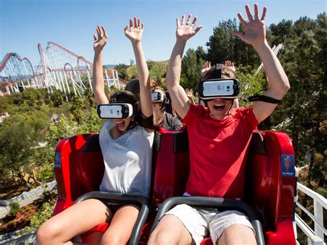 On Vr Coaster At Six Flags The Ride Is Just Half The Thrill All Tech Considered Npr