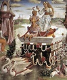 Francesco del Cossa - Allegory of April. Triumph of Venus (c. 1476 ...