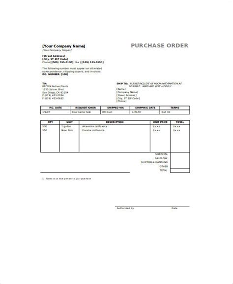 Free 9 Sample Order Forms In Ms Word