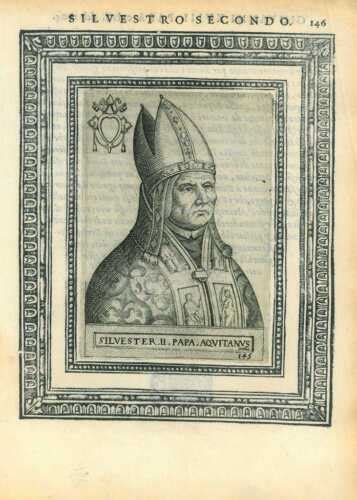 Portrait Of Pope Sylvester Ii 2005452300003 Ebay