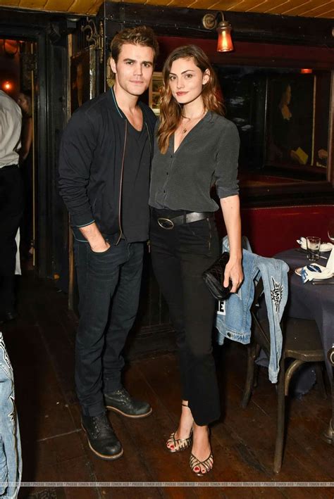 Paul And Phoebe At Frame Dinner In Ny Paul Wesley Phoebe Tonkin