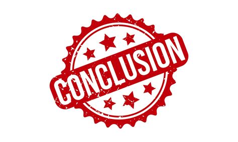 Conclusion Stamp Vector Illustration Graphic By Mahmudul Hassan