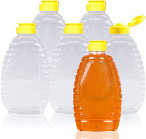 Buy Honey Jar Honey Bottles6 Pack 15oz Plastic Honey Jar Empty Squeeze
