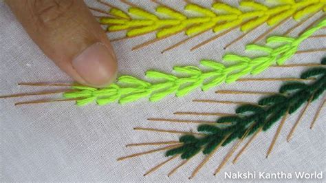Basic Hand Embroidery Stitches Step By Step Video Tutorial Part 5