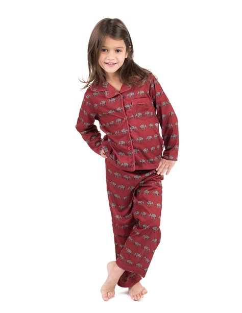 Leveret Kids Button Down Pajamas Boys And Girls 2 Piece Christmas Pajama