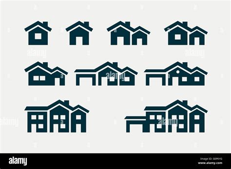 Vector Various House Icon Set Stock Vector Image And Art Alamy