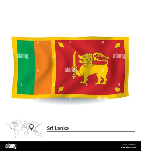 Flag Of Sri Lanka Vector Illustration Stock Vector Image And Art Alamy